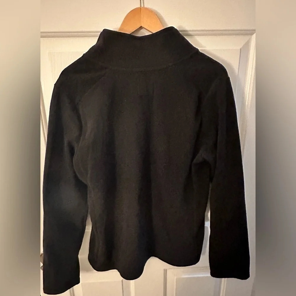 Old Navy Women’s Black 3/4 Zip Fleece Size Large - Picture 2 of 4